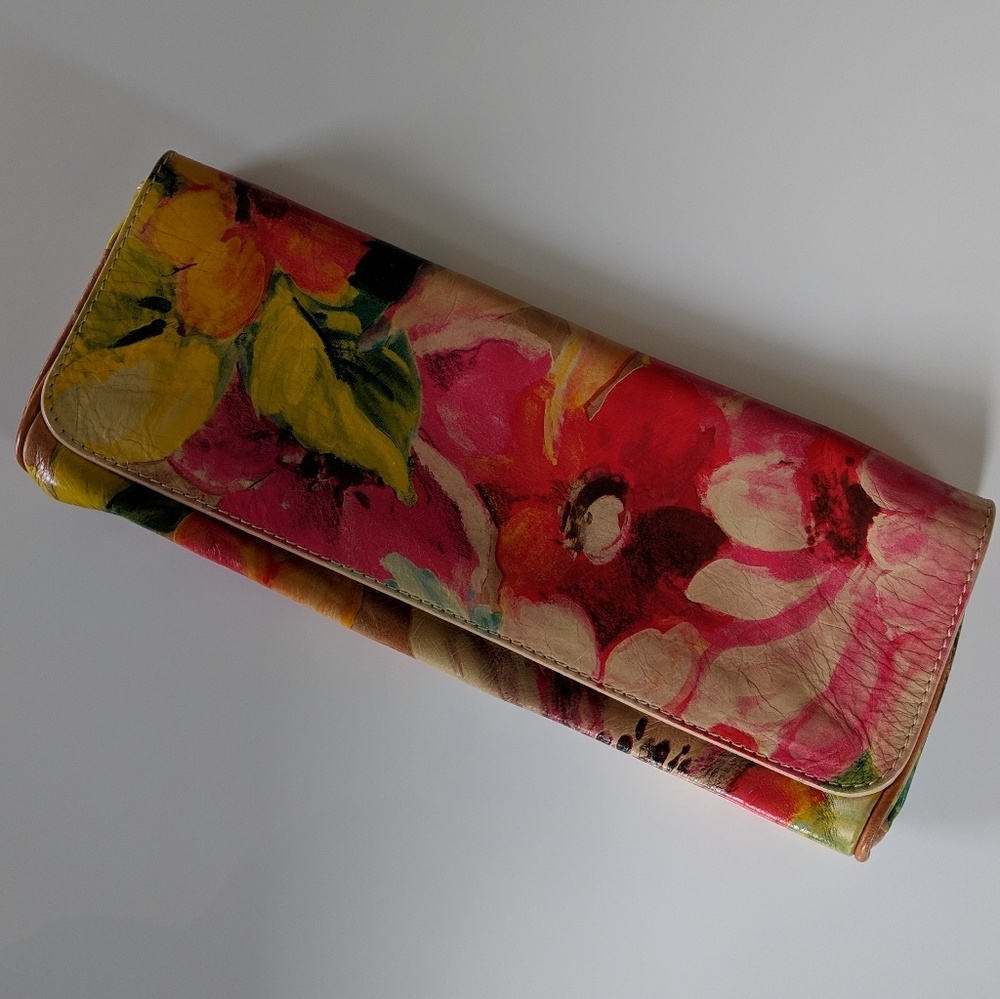Maurizio Taiuti genuine leather floral clutch